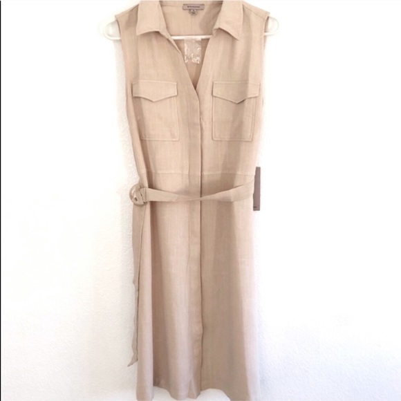 Linen Belted Shirt Dress *LAST ONE* - Picture 3 of 6